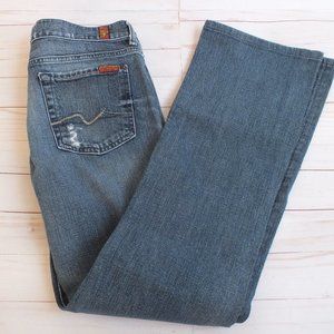 7 For All Mankind Distressed‎ Boot Cut Jeans 29